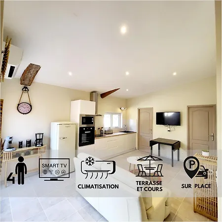 Maison Au Calme - Clim - Wi-fi - Terrasse Et Cours Σπίτι διακοπών